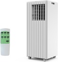 Portable Air Conditioner 8000 BTU, 3-in-1 AC Unit with Fan, Dehumidifier, Air Conditioner for Bedroom Cools Rooms Up to 350 Sq.Ft, Indoor Quiet AC Unit, Easy Installation Kit Included, White