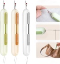 3 Pack Dual Function Seam Ripper and Needle Threader Compact Design Needle Threaders for Hand Sewing Threaders for Sewing Perfect for Easy Stitch Removal and Threading Needles Efficient Seam Ripping
