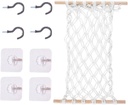 Zerodeko Hanging Organizer for Kitchen Fruit Vegetable Hammock under Cabinet Hanging Baskets