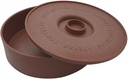 IMUSA USA MEXI-1000-TORTW Traditional Microwave Safe 8.5" Terracota Tortilla Warmer, Light Brown Brick Color