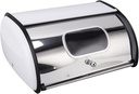 Bread Bin Bread Box for Kitchen Countertop,Farmhouse Bread Container Bread Storage with Window,Bread Holder Storage Container With Small Window for Kitchen Countertop(White)