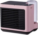 Usb Humidifier Air Purifier, 3-speed Fan Silent Night Light, Evaporative Cooling Technology, Portable Desktop Refrigerator, Suitable For Car, Office And Home (Pink)