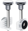 2-Pack Tub Spout Diverter Repair Kit - Universal Bathtub Faucet Parts with Valve Stems, Cup Seals & Gates, Fix Leaky Diverter in Minutes (Polished Chrome)
