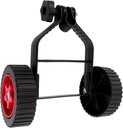 String Trimmer Support Wheels Set Adjustable Height Grass Cutter Attachment for Straight Shaft for Wacker Lawn Mower Garden Tools with Triangle Structure