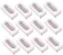 12pcs Windowed Cupcake Boxes Macaron Storage Cake Holder Paper Packaging Cookie Containers for Events