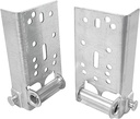 2 Pack Garage Door Bottom Lifting Brackets Without Fasteners and 7/16-Inch Stem, Residential Bottom Roller Brackets for Garage Door Fixture