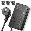 1600W 220V to 110V Voltage Converter, Power Any American Appliances in 220-250V, Plug & Play, No Limitations, Universal Power Plug Adapter Voltage Converter US to Europe International Travel