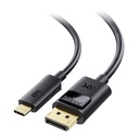Cable Matters Unidirectional USB C to DisplayPort 1.4 Cable - 6ft, Support 8K@60Hz / 4K@240Hz, Thunderbolt 4 to DisplayPort Cable, Display Port to USB C, Black - Not for Portable USBC Monitor