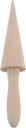 Ice Cream Cone, Wooden Waffle Cone Roller Waffle Roller Pastry Roll Cake DIY Cooking Kitchen Tool Decorating Baking Accessory