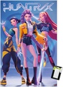 Netflix KPop Demon Hunters (2025) - Huntrix Hero Group Wall Poster, 34L" x 22.4W", Poster & Mount Bundle
