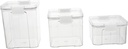 PRETYZOOM 3pcs Candy Jar Storage Bins Lunch Containers Cookie Jar Empty Storage Containers