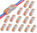 Nyamah Sales Wire Clip Connector, Universal Connection Terminals, Circuit Inline Splices Electric Connectors, Quick Connect & Freely Assemble Electrical Splicing Kit för Compact (2 In 2 Out, 12)