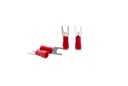 GLOBOMOTIVE Insulated Fork Spade U-Type Terminals Spade Quick Splice Crimp tråd Anslutningar Kabel ingång 1,5 sqmm; Fork storlek 3,5 mm (Pack på 100)