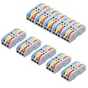 XELYTON Wire Clip Connector, Universal Connection Terminals, Circuit Inline Splices Electric Connectors, Quick Connect & Freely Assemble Electrical Splicing Kit för Compact (3 In 3 Out, 5)