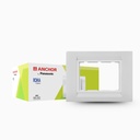 Ankare av Panasonic Roma Classic 8 Module Horizontal Tresa Glossy White Plate för Switch Board (White, 30384WH-PK 2)