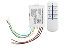 Roboway 4-Way ON/Off 220V-240V Light Digital Remote-Control Wireless Wall Switch med RF Remote Control (RW-RF031)