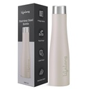 Livslångt rostfritt stål vattenflaska 900 ml | Hållbart, läckt, lätt grip, Rust gratis, lätt-till-clean, odour-fri flaska med säker Cap för skolan, resor, gym och arbete (LLBT03AB, Almond Birch)