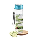 Treo av Milton Hector Glass Bottle 1000 ml I Leak Proof I Premium Glass I Food Grade-Bpa Free Material I Odour Proof I Easy To Carry Strap I Perfect for Home, Office, Blue