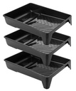Bates-9 Inch Paint Tray, 3 Pack, Paint Roller Tray med djup kapacitet