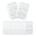 16PCS White Plastic Paint Trays - Essential för målning parter, DIY hantverk och konstmålning