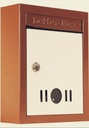 High Grade Metal Mail Box Letter Box (Brown) för Home och Gate Office Wall Mount Box Storlek 9 * 11 * 3 tum