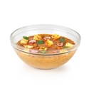 CELLO Zenith Round Serving Glass Bowl för Kitchen 1 Litre, Transparent | Microwave Oven & Dishwasher Safe, Freezer & Fridge Safe, Leadfree Toughened Crystal Glass Bowl för servering Mixing Dining