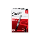 Sharpie Permanent Markers, Bulk Set, Fine Tip Markers, för plast, metall, trä och mer, svart, 36 greve