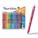 Papper Mate InkJoy Gel Pens, Assorted, Medium Point (0,7 mm), 14 greve - Smooth Writing, Tillbaka till skolan, Lärare Supplies, Journaling, Note-Taking, Doodling