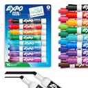 EXPO Dry Erase Markers, Low Odor Ink, diverse färger, Chisel Tips, 16 greve - Whiteboard, Kalender, Organisation, Tillbaka till skolan, Lärartillgångar