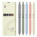 FIOVER Gel Pens 5pcs 0,5mm Quick Dry Black Ink Fine Point Pens