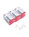 PAPERPAL Paperclips för Office School & Personal Use, # 1 Smooth Paper Clip (1-2/7"), 600 Medium Paper Clips (6 Boxar av 100 Varje), Silver