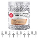 Push Pins 600 Count, Standard Clear Thumb Tacks Steel Point och Clear Plastic Head