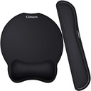 Gimars Upgrade Utvidga Superfine Fiber Soft Smooth Gel Ergonomic Mouse Pad Wrist Support och Keyboard Wrist Rest för dator, Laptop, Mac, Gaming och Office, Hållbar, Bekväm och Smärt Relief