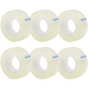 OWLKELA 6 Rolls Transparent Tape Refills, Clear, 0,7 "x 1000"