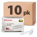 Officemate Premium # 1 Pappersklippar, 1000 Pappersklippar (10 Boxar av 100 vardera) (99916) , Silver