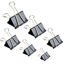 Binder Clips Paper Clamp för Paper-130 Pcs Clips Paper Binder Assorted Sizes (Black)
