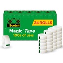 Scotch Magic Tape, Invisible, Home Office Supplies och Back to School Supplies for College och klassrum, 24 Rolls