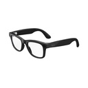 Ray-Ban Meta (Gen 1), Wayfarer, Large Shiny Black | Smart AI-glasögon för män, kvinnor. 12 MP Ultra-Wide Camera, Open-Ear-högtalare för Audio, Video Recording och Bluetooth. Tydliga linser. Bärbar Tech.
