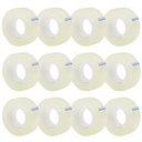 OWLKELA 12 Rolls Transparent Tape Refills, Clear, 0,7 "x 1000"