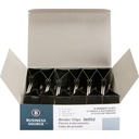 Business Source Fold-Back Binder Clips, Svart, Stor (Pack av 12)