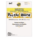 Pacon Super Value Poster Board, Uncoated, 22 "x 28", White, 50 Sheets