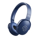 pTron Studio w/60Hrs Playtime, Wireless Over-Ear Headphones med HD Mic, Dual-Device Pairing, Immersive Sound, 40mm Drivers, BT5.4, 3.5mm Aux Port, TF Card Slot & Type-C Fast Charging (Blue)
