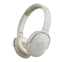 pTron Studio w/60Hrs Playtime, Wireless Over-Ear Headphones med HD Mic, Dual-Device Pairing, Immersive Sound, 40mm Drivers, BT5.4, 3.5mm Aux Port, TF Card Slot & Type-C Fast Charging (Beige)