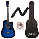 JUREZ JRZ38C/VTS ACOUSTIC 38” GUITAR WITH ACC (BLUE SUNBURST)