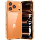 TheGiftKart Ultra-Hybrid Crystal Clear Back Case Cover för iPhone 17 Pro | Shockproof Design | Hard Back Cover Case för iPhone 17 Pro (PC & TPU, Transparent)