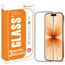OpenTech® Military-Grade Tempered Glass Screen Protector Compatible för iPhone 17 med Edge till Edge Coverage - Case Friendly, Anti-scratch och Bubble gratis installationssats (6.3 Inches)