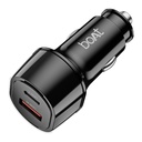 BoAt 55W Car Charger med Dual Port USB-A och USB-C; stöder QC, PD & PPS Advanced Charging Protocols | 12-Layer Smart IC Protection | Compact, Lightweight, Heat & Scratch Resistant (Carbon Black)
