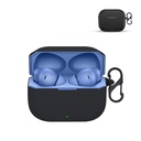 Prolet Silicone Earbuds Case kompatibel med OnePlus Nord Buds 3R - Shockproof Dustproof Cover, 360° Fullt skydd, Anti-Scratch Soft TPU, Carabiner Hook (Black)