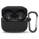 Sounce Protective Case Cover Compatible med OnePlus Nord Buds 3r TWS Earbuds Soft Silicone Shock Absorbing Full Body Protection Visible LED Indicator Anti Dust Port Plug Secure Precision Fit (Black)