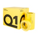 Q1 - 1-1/2 tum (36mm X 55m) Premium High Performance Automotive Yellow Masking Tape - High Temperature - Case of 24 Rolls